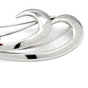 ノンブランド NON BRAND 珊瑚 シルバー×コーラル シルバー 珊瑚 ブローチ 赤 流線ブローチ