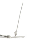 ノンブランド NON BRAND 珊瑚 シルバー×コーラル シルバー 珊瑚 ブローチ 赤 流線ブローチ