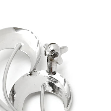 ノンブランド NON BRAND 珊瑚 シルバー×コーラル シルバー 珊瑚 ブローチ 赤 流線ブローチ