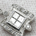 ノンブランド NON BRAND ルビー ダイヤ プラチナシルバー Pt900 ルビー ダイヤモンド ペンダントトップ 赤 レッド スクエアカット