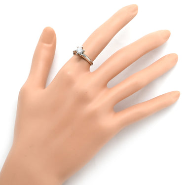 ノンブランド NON BRAND ダイヤ 立爪リング プラチナシルバー Pt900 ダイヤモンド リング 指輪 1石 1粒 11.5号