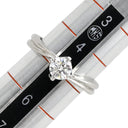 ノンブランド NON BRAND ダイヤ 立爪リング プラチナシルバー Pt850 ダイヤモンド リング 指輪 1石 1粒 5号