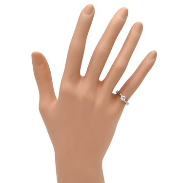 ノンブランド NON BRAND ダイヤ 立爪リング プラチナシルバー Pt850 ダイヤモンド リング 指輪 1石 1粒 5号