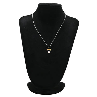 ノンブランド NON BRAND イエローゴールド K18YG ダイヤモンド ルビー パール ペンダントトップ Au750 18K 18金 ダイヤ ルビー ペンダントトップ リボンモチーフ 1Pパール