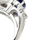 ノンブランド NON BRAND ブルーサファイア ダイヤリング プラチナシルバー Pt900 サファイア ダイヤモンド リング 指輪 青 8.5号