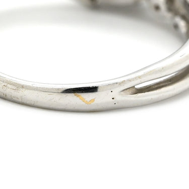 ノンブランド NON BRAND ブラックダイヤリング ホワイトゴールド K18WG ブラックダイヤモンド ダイヤモンド リング 指輪 黒 18K 750 9号