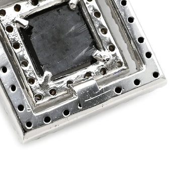 ノンブランド NON BRAND ダイヤペンダント ホワイトゴールド K18WG ダイヤモンド 色石 ネックレス 750 18K