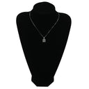 ノンブランド NON BRAND ダイヤペンダント ホワイトゴールド K18WG ダイヤモンド 色石 ネックレス 750 18K