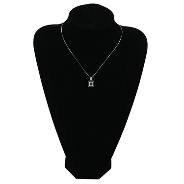 ノンブランド NON BRAND ダイヤペンダント ホワイトゴールド K18WG ダイヤモンド 色石 ネックレス 750 18K