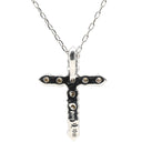 ノンブランド NON BRAND プラチナシルバー Pt900 Pt850 ダイヤモンド ネックレス Pt900×Pt850 コンビ クロス ダイヤ ペンダント プラチナム パヴェダイヤ