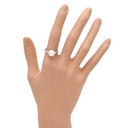 ノンブランド NON BRAND ホワイト×プラチナシルバー Pt900 パール ダイヤモンド リング 指輪 プラチナム 1P 1粒 パール 真珠 あこや アコヤ ダイヤ 12号