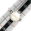 ノンブランド NON BRAND アコヤパール ダイヤリング プラチナシルバー Pt900 パール ダイヤモンド リング 指輪 1粒 1P 14号