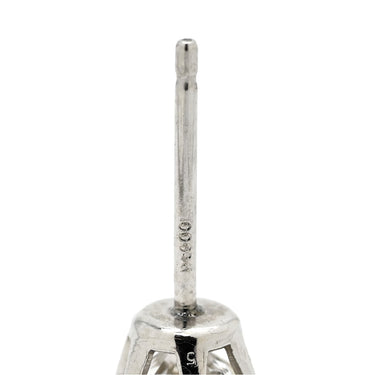 ノンブランド NON BRAND プラチナシルバー Pt900 ダイヤモンド ピアス 1P 1石 1粒 ダイヤ プラチナ900