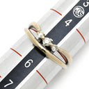 ノンブランド NON BRAND ダイヤリング ホワイトゴールド K10WG ダイヤモンド リング 指輪 3P 3粒 5号