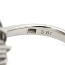 ノンブランド NON BRAND ブルーサファイア ダイヤリング プラチナシルバー Pt サファイア ダイヤモンド リング 指輪 ロイヤルブルー 青 9号