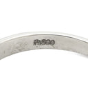 ノンブランド NON BRAND ホワイト×プラチナシルバー Pt900 パール ダイヤモンド リング 指輪 プラチナム 1P 1粒 パール 真珠 白蝶 ダイヤ 17号