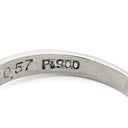 ノンブランド NON BRAND オパール ダイヤリング プラチナシルバー Pt900 オパール ダイヤモンド リング 指輪 白 ホワイト オーバル 7号