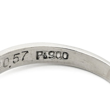 ノンブランド NON BRAND オパール ダイヤリング プラチナシルバー Pt900 オパール ダイヤモンド リング 指輪 白 ホワイト オーバル 7号