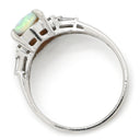 ノンブランド NON BRAND オパール ダイヤリング プラチナシルバー Pt900 オパール ダイヤモンド リング 指輪 15号