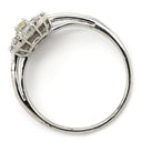 ノンブランド NON BRAND バゲットカット パヴェリング プラチナシルバー Pt900 ダイヤモンド リング 指輪 ダイヤリング 7.5号