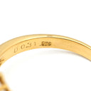 ノンブランド NON BRAND ダイヤリング イエローゴールド K18YG ダイヤモンド リング 指輪 フラワーモチーフ 13号