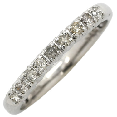 ノンブランド NON BRAND ダイヤリング ホワイトゴールド K14WG ダイヤモンド リング 指輪 WG 14K ダイヤモンド 一文字 10.5号