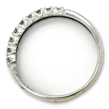 ノンブランド NON BRAND ダイヤリング ホワイトゴールド K14WG ダイヤモンド リング 指輪 WG 14K ダイヤモンド 一文字 10.5号