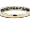 ノンブランド NON BRAND ダイヤリング ホワイトゴールド K14WG ダイヤモンド リング 指輪 WG 14K ダイヤモンド 一文字 10.5号