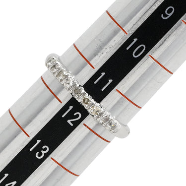 ノンブランド NON BRAND ダイヤリング ホワイトゴールド K14WG ダイヤモンド リング 指輪 WG 14K ダイヤモンド 一文字 10.5号