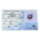 ノンブランド NON BRAND ブラック×ホワイトゴールド K18WG パール ダイヤモンド ペンダントトップ ネックレストップ チャーム 黒蝶 パール 真珠 ダイヤ Au750 18K 18金