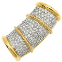 ノンブランド NON BRAND イエローゴールド K18YG ダイヤモンド ペンダントトップ ネックレストップ Au750 18K 18金 パヴェダイヤ