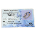 ノンブランド NON BRAND ブルーサファイア ダイヤ イエローゴールド×ブルー K18YG サファイア ダイヤモンド リング 指輪 Au750 18K 18金 ダイヤ ジュエリー ブルー 13号