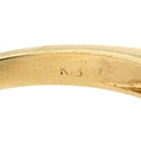 ノンブランド NON BRAND ブルーサファイア ダイヤリング イエローゴールド×ブルー K18YG ダイヤモンド リング 指輪 Au750 18K 18金 透かしハートモチーフ 20号