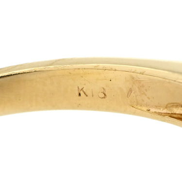 ノンブランド NON BRAND ブルーサファイア ダイヤリング イエローゴールド×ブルー K18YG ダイヤモンド リング 指輪 Au750 18K 18金 透かしハートモチーフ 20号