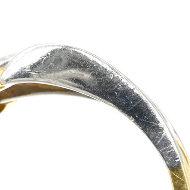 ノンブランド NON BRAND ダイヤ コンビリング イエローゴールドXプラチナシルバー K18YG Pt900 ダイヤモンド リング 指輪 1P 1粒ダイヤ 12号