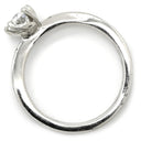 ノンブランド NON BRAND ダイヤ 立爪リング プラチナシルバー Pt950 ダイヤモンド リング 指輪 1石 1粒 イニシャル入り 4号