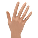 ノンブランド NON BRAND ダイヤ 立爪リング プラチナシルバー Pt950 ダイヤモンド リング 指輪 1石 1粒 イニシャル入り 4号