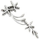 ノンブランド NON BRAND ホワイトゴールド K18WG ダイヤモンド ペンダントトップ Au750 18K 18金 ネックレストップ ブラウン ダイヤ フラワーモチーフ