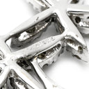 ノンブランド NON BRAND ホワイトゴールド K18WG ダイヤモンド ペンダントトップ Au750 18K 18金 ネックレストップ ブラウン ダイヤ フラワーモチーフ