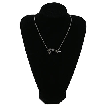 ノンブランド NON BRAND ホワイトゴールド K18WG ダイヤモンド ペンダントトップ Au750 18K 18金 ネックレストップ ブラウン ダイヤ フラワーモチーフ