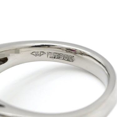 ノンブランド NON BRAND ルビー ダイヤ リング レッド×プラチナシルバー Pt900 ルビー ダイヤモンド リング 指輪 赤 プラチナム オーバル パヴェ 11号