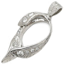 ノンブランド NON BRAND ダイヤ プラチナシルバー Pt900 ダイヤモンド ペンダントトップ ネックレストップ