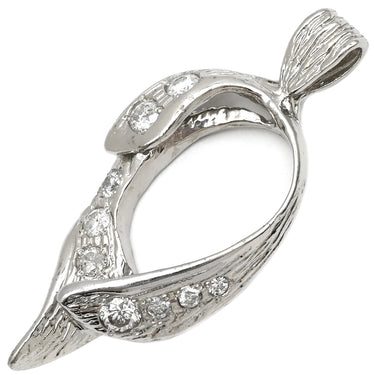 ノンブランド NON BRAND ダイヤ プラチナシルバー Pt900 ダイヤモンド ペンダントトップ ネックレストップ