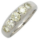 ノンブランド NON BRAND ダイヤリング プラチナシルバー Pt900 ダイヤモンド リング 指輪 5連ダイヤ 5粒 5p Pt900 プラチナ ダイヤモンド 13号