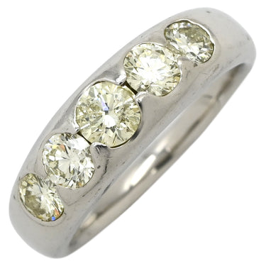 ノンブランド NON BRAND ダイヤリング プラチナシルバー Pt900 ダイヤモンド リング 指輪 5連ダイヤ 5粒 5p Pt900 プラチナ ダイヤモンド 13号