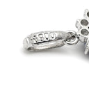 ノンブランド NON BRAND プラチナシルバー×ブルー Pt900 ダイヤモンド サファイア ペンダントトップ プラチナム ペンダントヘッド ダイヤ サファイア