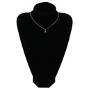 ノンブランド NON BRAND プラチナシルバー×ブルー Pt900 ダイヤモンド サファイア ペンダントトップ プラチナム ペンダントヘッド ダイヤ サファイア