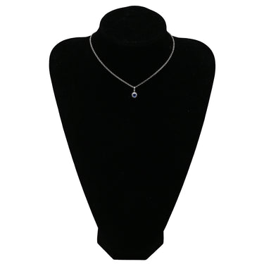 ノンブランド NON BRAND プラチナシルバー×ブルー Pt900 ダイヤモンド サファイア ペンダントトップ プラチナム ペンダントヘッド ダイヤ サファイア