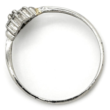 ノンブランド NON BRAND ダイヤモンド リング プラチナシルバー Pt900 ダイヤモンド リング 指輪 プラチナム ダイヤ フラワーモチーフ 花 11号