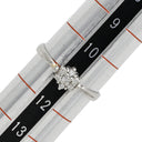 ノンブランド NON BRAND ダイヤモンド リング プラチナシルバー Pt900 ダイヤモンド リング 指輪 プラチナム ダイヤ フラワーモチーフ 花 11号